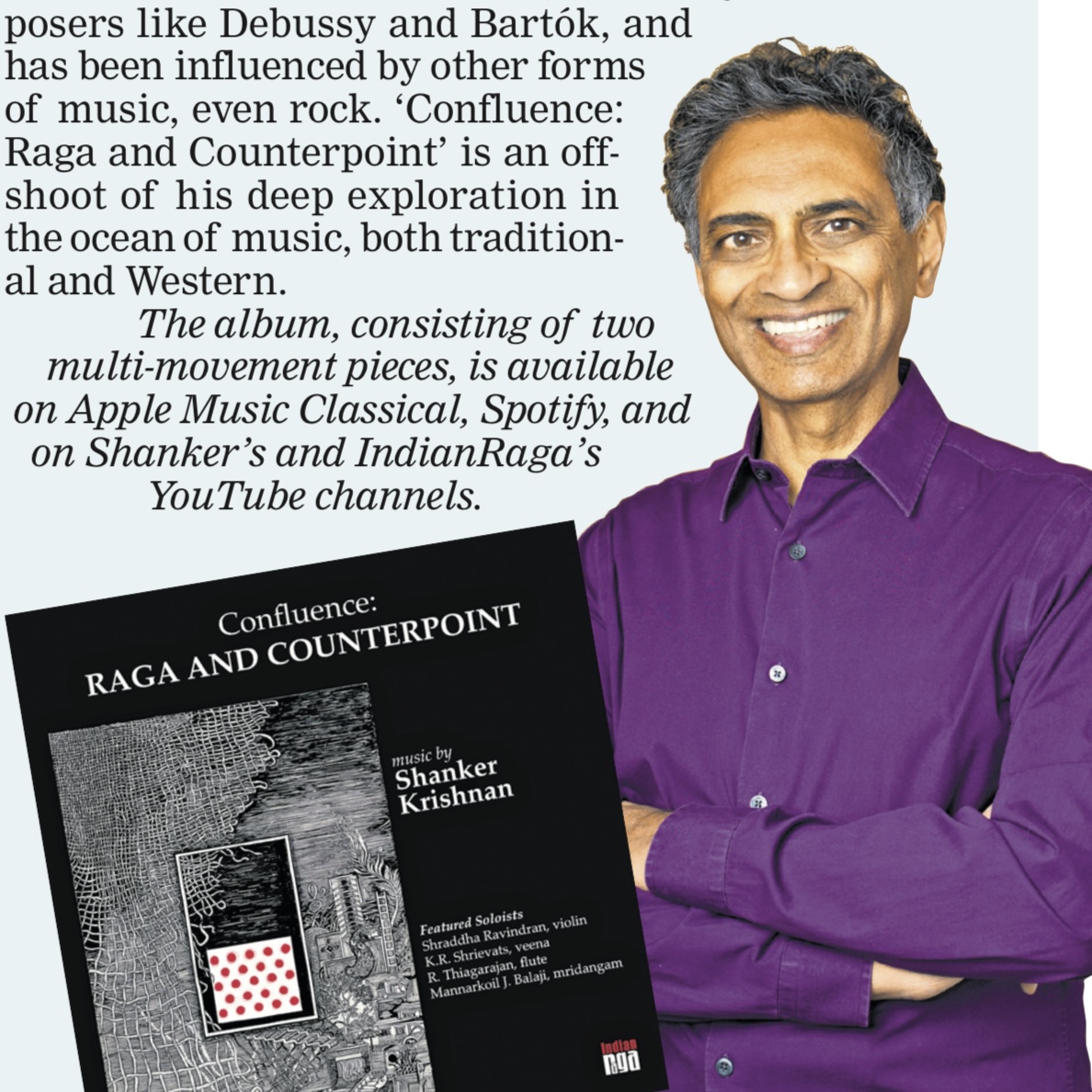 The New Indian Express: Musician blends Carnatic and Western in new album